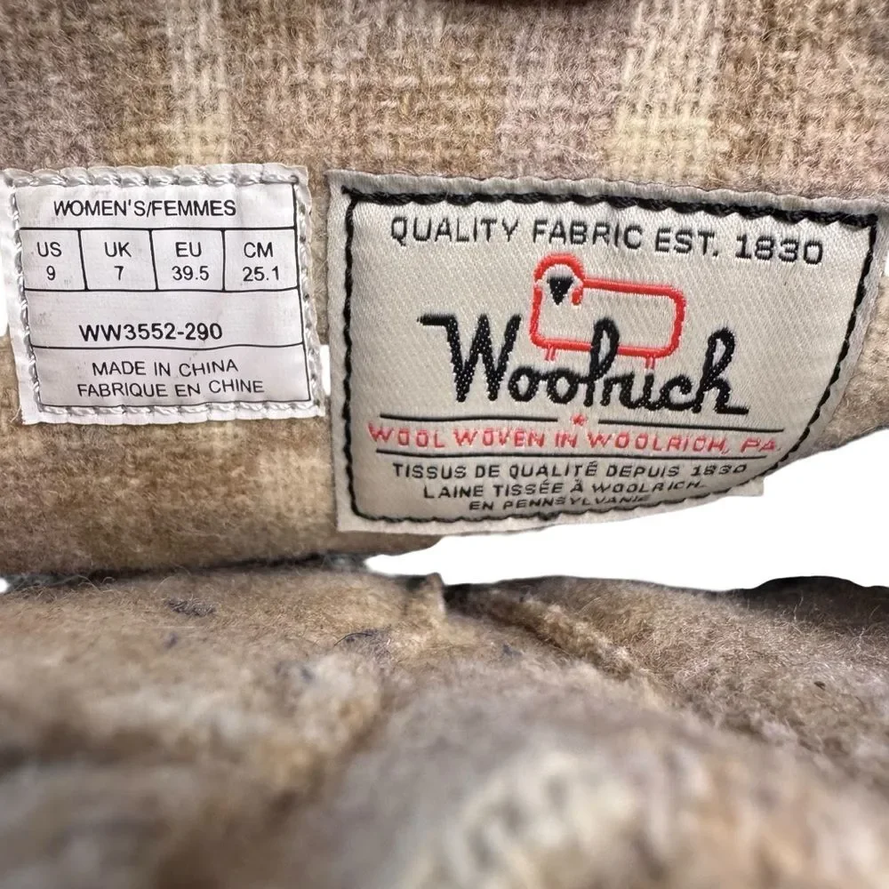 Woolrich Wool Lining Baltimore Harness Ankle Boots Tan Suede Outer Size 9